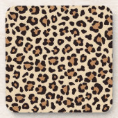 Luipaardvacht patroon bier onderzetter (Voorkant)