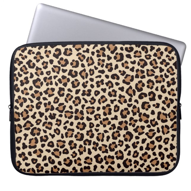 Luipaardvacht patroon laptop sleeve (Voorkant)