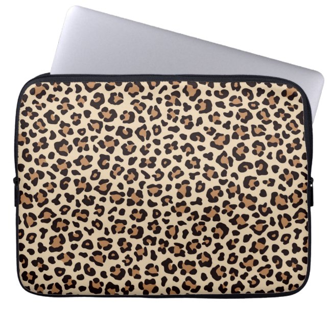 Luipaardvacht patroon laptop sleeve (Voorkant)