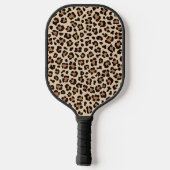 Luipaardvacht patroon pickleball paddle (Achterkant)