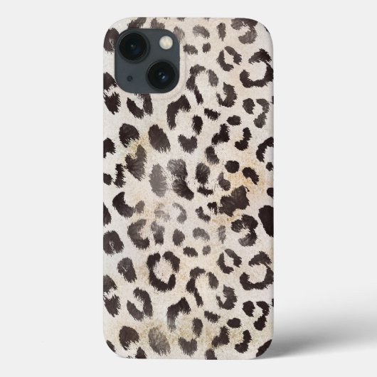 Luipaardvel in Tangerine Ivoor Case-Mate iPhone Case (Achterkant)