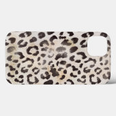Luipaardvel in Tangerine Ivoor Case-Mate iPhone Case (Achterkant (horizontaal))