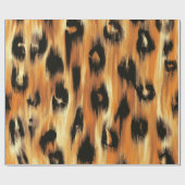 Luipaardvlek Dierenprint Patroon Cadeaupapier (Vlak)