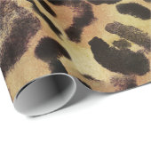 Luipaardvlek Dierenprint Patroon Cadeaupapier (Rol Hoek)