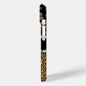 Luipaardvlek Pootafdrukken Rhinestone FOTO AFDRUK Case-Mate iPhone Case (Achterkant / Links)