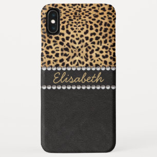 Luipaardvlek Rhinestone Diamanten Personaliseer Case-Mate iPhone Case