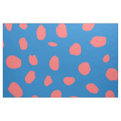 Luipaardvlekken Coral Blue Stof (Fat Quarter)