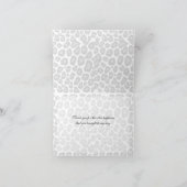 Luipaardvlekken en lint Dank u Bedankkaart (Binnen)