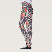 Luipaardvlekken en Rozen Dierenprint Leggings (Links)