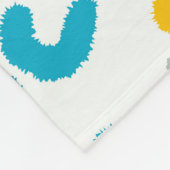 Luipaardvlekken: kleurrijke textuur. fleece deken (Hoek)