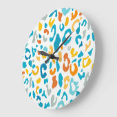 Luipaardvlekken: kleurrijke textuur. grote klok (Hoek)