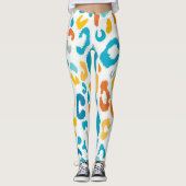 Luipaardvlekken: kleurrijke  textuur. leggings (Voorkant)