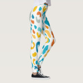 Luipaardvlekken: kleurrijke  textuur. leggings (Rechts)