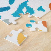 Luipaardvlekken: kleurrijke  textuur. legpuzzel (Zijkant)