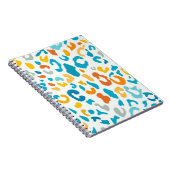 Luipaardvlekken: kleurrijke textuur. notitieboek (Rechterzijde)