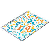 Luipaardvlekken: kleurrijke textuur. notitieboek (Linkerzijde)