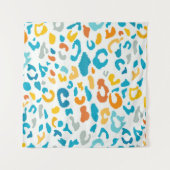 Luipaardvlekken: kleurrijke textuur. wandkleed (Voorkant)