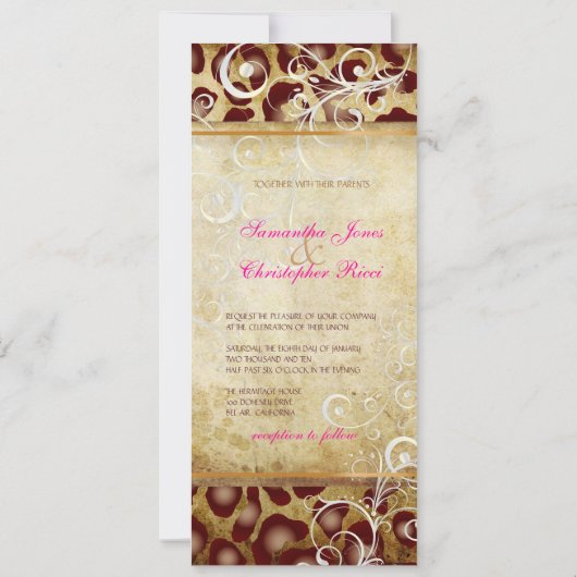 Luipaardvlekken + parelzwammen/ perkament kaart (Achterkant)