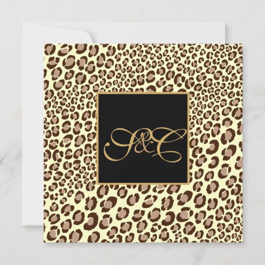 Luipaardvlekken + parelzwammen/vintage kaart (Voorkant)