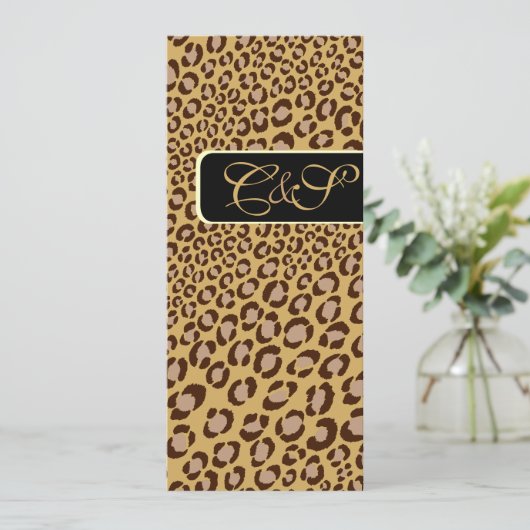 Luipaardvlekken + parelzwammen/vintage kaart (Staand voorkant)