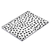 Luipaardvlekken Zwart Wit Notitieboek (Linkerzijde)