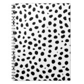 Luipaardvlekken Zwart Wit Notitieboek (Voorkant)