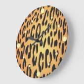 luipaardwandklok grote klok (Hoek)