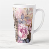 Luipaardwelp en Rozen Latte Mok (Rechts)