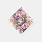 Luipaardwelp en Rozen Servet (Hoek)