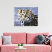Luipaardwelp Wrapped Canvas Print (Insitu (Woonkamer))