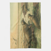 Luipaardzeehonden,  waterdieren Zeeleven Theedoek (Verticaal)