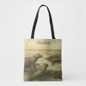 Luipaardzeehonden,  waterdieren Zeeleven Tote Bag (Voorkant)