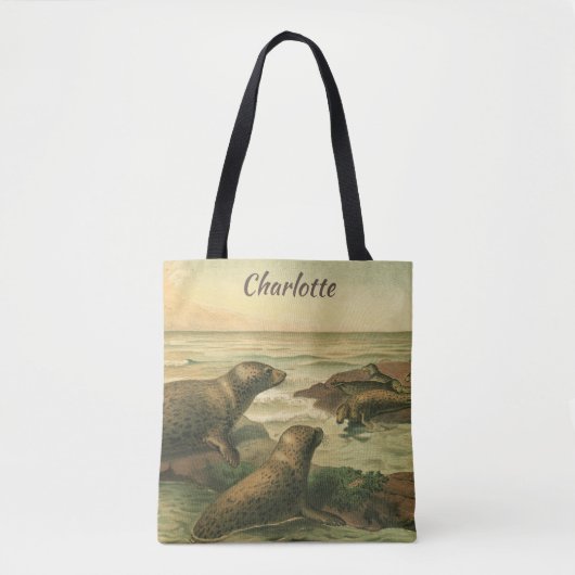 Luipaardzeehonden,  waterdieren Zeeleven Tote Bag (Voorkant)