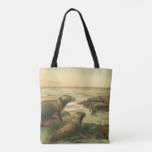 Luipaardzeehonden,  waterdieren Zeeleven Tote Bag (Achterkant)