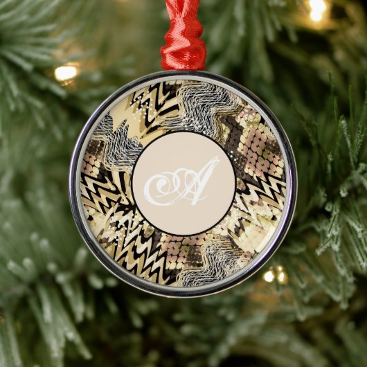 luipaarhuid, slang metalen ornament (Boom)