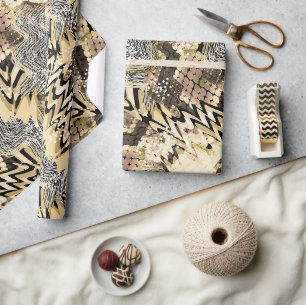 luipaarhuid, slangen cadeaupapier