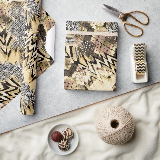 luipaarhuid, slangen cadeaupapier (Crafts)