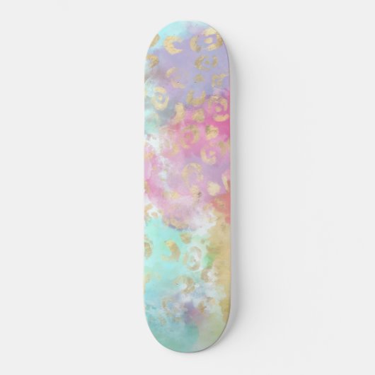 Luipaat verf serie ontwerp 2    persoonlijk skateboard (Voorkant)