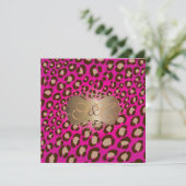 Luipspikkels + parelzwammen//roze kaart (Staand voorkant)