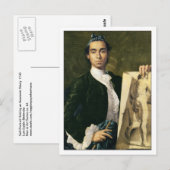 Luis Egidio Melendez Self Portret Briefkaart (Voorkant / Achterkant)