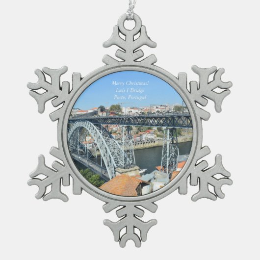Luis I Bridge, Porto, Portugal Ornament (Voorkant)