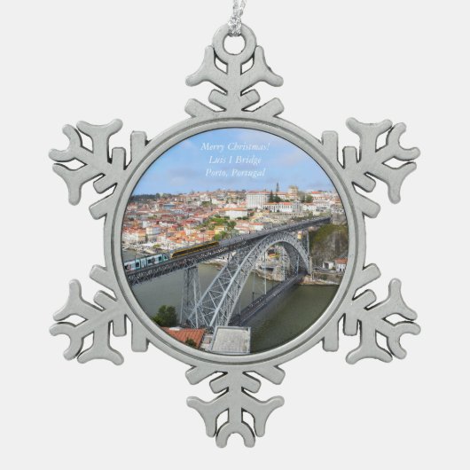 Luis I Bridge Porto Portugal Ornament (Voorkant)
