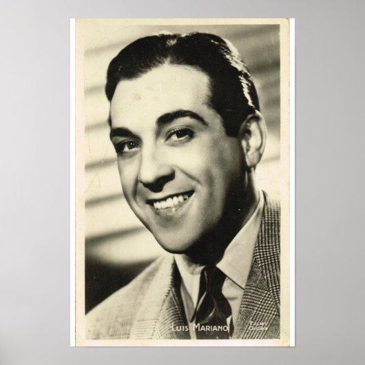Luis Mariano Poster (Voorkant)