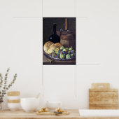 Luis Meléndez still Life with Figs and Bread Poster (Keuken)