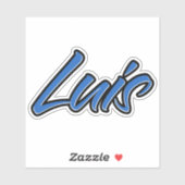 Luis Name blue Aufkleber Sticker Stickerset (Vel)