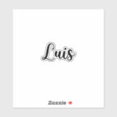 Luis Name - handgeschreven kalligrafie Sticker (Vel)