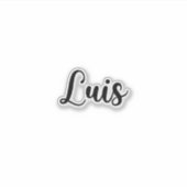 Luis Name - handgeschreven kalligrafie Sticker (Voorkant)