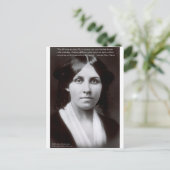 Luisa May Alcott & "Purpose/Dream" Citaat Gifts Briefkaart (Staand voorkant)
