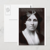 Luisa May Alcott & "Purpose/Dream" Citaat Gifts Briefkaart (Voorkant / Achterkant)