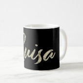 Luisa white gold Handwriting Tasse Kaffeetasse Koffiemok (Voorkant rechts)